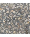Carrelage ciment terrazzo véritable granito brillant ou mat CARPP23 40x40x1.2cm fond gris