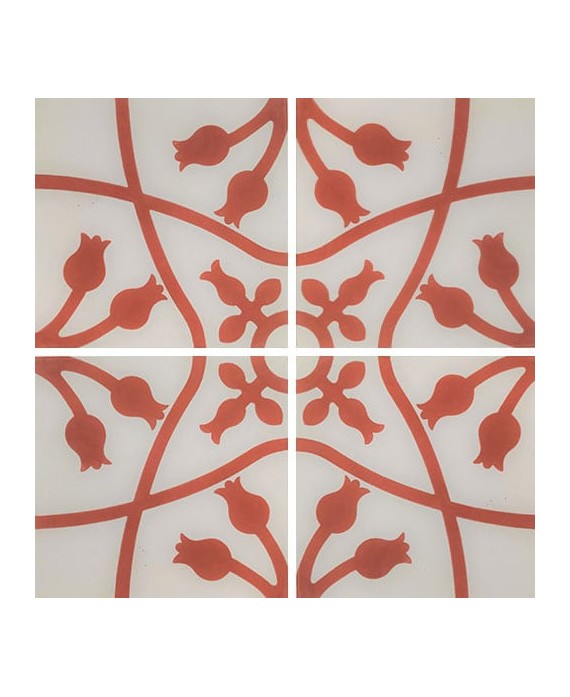 Carrelage ciment décor arabesque 710-1 20x20cm