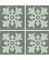 Carrelage ciment décor arabesque 3960-1 20x20cm