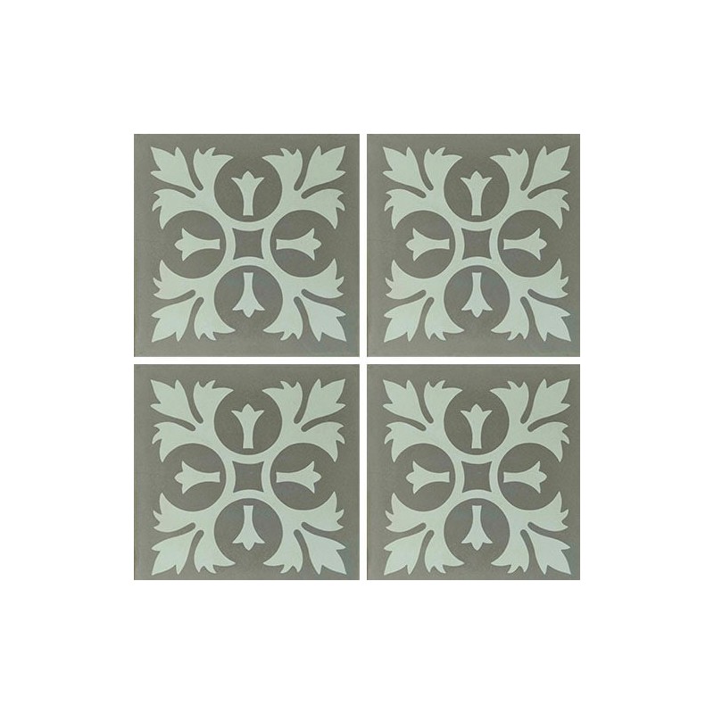 Carrelage ciment décor arabesque 3990-1 20x20cm