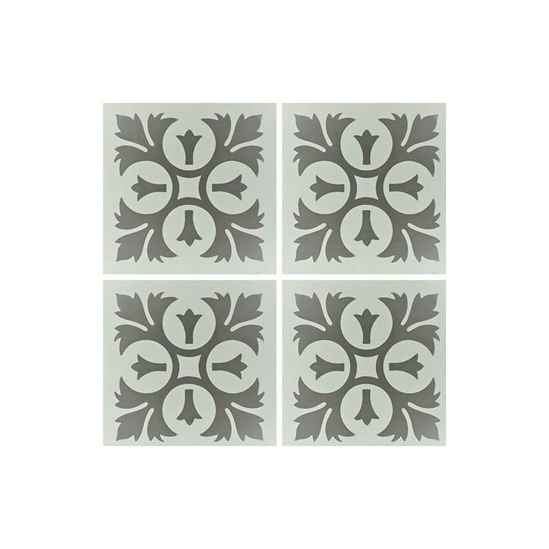 Carrelage ciment décor arabesque 3990-2 20x20cm