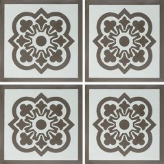 Carrelage ciment décor arabesque 7370-2 20x20cm