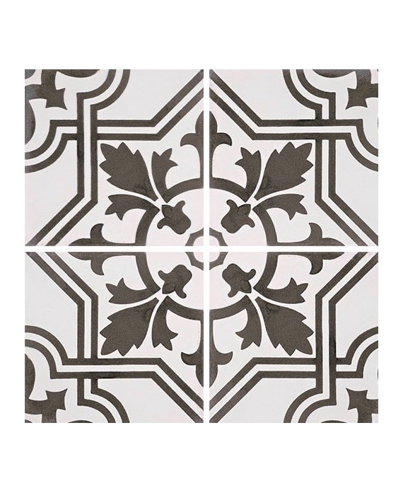 Carrelage ciment décor arabesque 7420-1-1 20x20cm