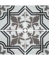Carrelage ciment décor arabesque 7420-2-1 20x20cm