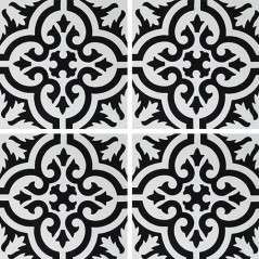 Carrelage ciment décor arabesque 7900-7 20x20cm