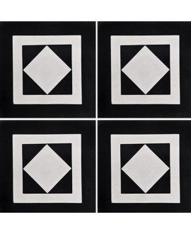 Carrelage ciment décor géométrique 4540-A1 20x20cm
