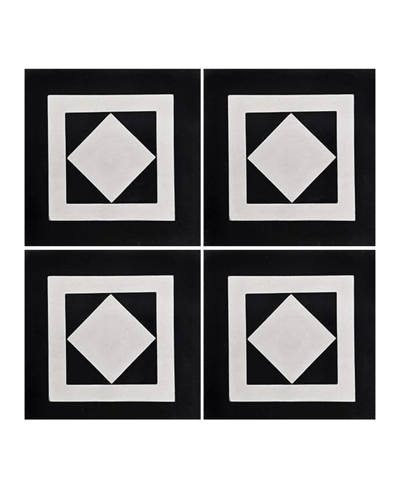 Carrelage ciment décor géométrique 4540-A1 20x20cm