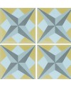 Carrelage ciment décor géométrique 7210-1-1 20x20cm