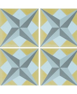 Carrelage ciment décor géométrique 7210-1-1 20x20cm
