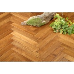 Parquet ancien chêne massif français baton rompu , vielli doré antique , ép : 21 mm , largeur 110 mm