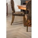 Parquet moderne chêne massif français baton rompu , blanchi huilé , ép : 21 mm , largeur 110 mm