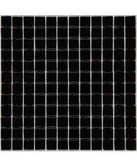 Emaux de verre noir pour le sol de la douche piscine mosaique salle de bain mosmc-901 antidérapant 2.5x2.5cm sur trame.