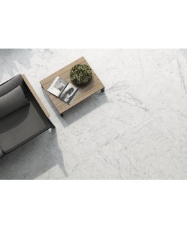 Carrelage imitation marbre blanc mat rectifié 60x60cm ou 60x120cm, sol et mur apeluce mat