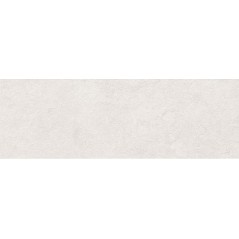 Carrelage decor lisse blanc cassé 25x75cm VI-omicron blanc pour le mur