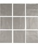 Carrelage bosselé gris mat 13.8x13.8cm contemporain sol et mur apegdelight grey
