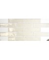 Carrelage imitation pierre viellie ivoire clair brillant en mur douche, crédence cuisine 7.5x30cm, apealtea ivory