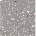 Carrelage effet terrazzo mat 60x60cm, 90x90cm et 120x120cm rectifié sur fond gris, santadeconcrete medium grey