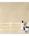 Carrelage imitation marbre beige poli rectifié 90x90x1cm, salle de bain, santacremarfil