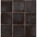 Carrelage noir brillant sol et mur hexagone 18x20.5cm, barette 7x45cm, carré 11x11cm nattempo caviar