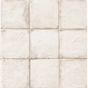 Carrelage blanc brillant sol et mur hexagone 18x20.5cm, barette 7x45cm, carré 11x11cm nattempo rice