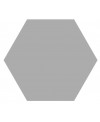 Carrelage hexagone uni grs effet carreau ciment 25x22cm D gris