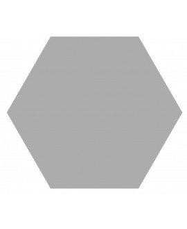 Carrelage hexagone uni grs effet carreau ciment 25x22cm D gris