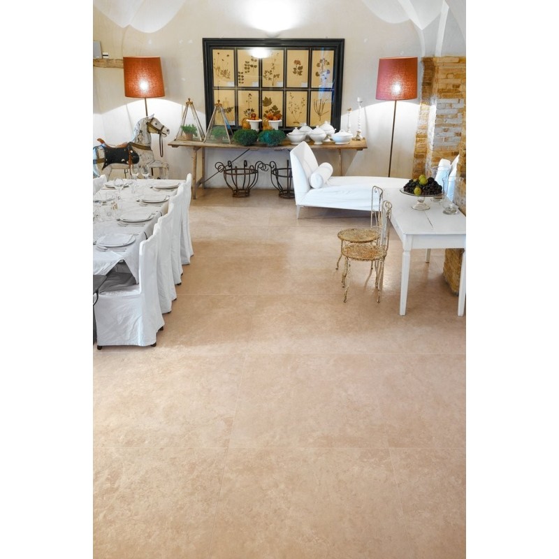 Carrelage imitation marbre poli beige brillant rectifié 60x60x1cm et 89x89 cm santabeige imperio mc