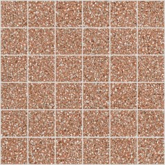 Mosaique imitation terrazzo poli blanc brillant rectifié 30x30cm sur trame santanewdeco mosaico light kry