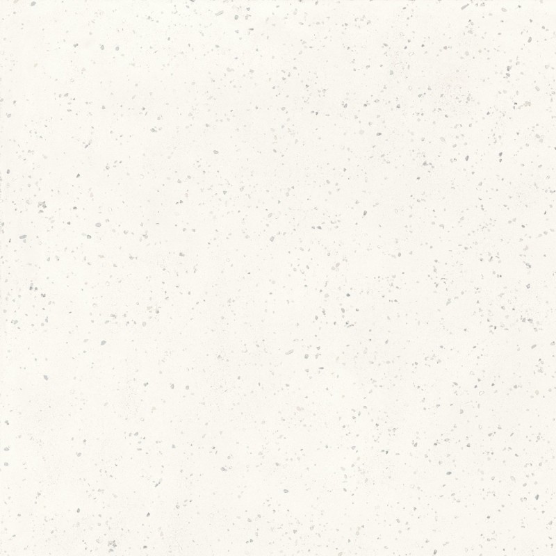 Carrelage imitation terrazzo blanc grande épaisseur antidérapant R11 A+B+C 90x90x2cm rectifié, santadeconcrete micro white