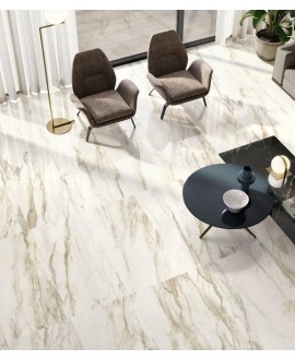 carrelage imitation marbre poli brillant rectifié 60x120x1cm, santatrumarmi gold