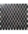 Mosaique salle de bain triangle marbre noir sur trame 39.2x32cm modiamond noir