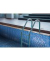 Emaux de verre bleu irisé métallisé piscine mosaique salle de bain iridis 24 2.5x2.5 cm