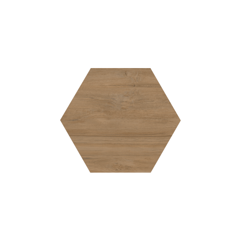 Carrelage hexagonal grand format marbre blanc, ciment gris, et bois naturel 51.9x59.9cm V