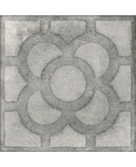 Carrelage antidérapant imitation carreau ciment gris clair, terrasse 20x20cm V acorn cimento, R13 C
