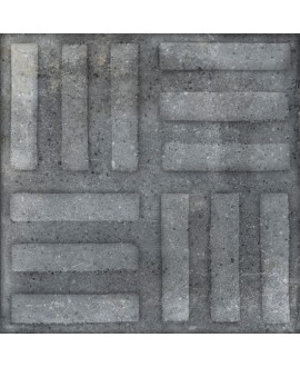 Carrelage antiderapant imitation carreau ciment gris foncé, terrasse 20x20cm V norvins grafito, R13 C