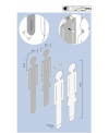 Sèche-serviette radiateur électrique design vertical salle de bain Antoreste silhouette homme noir mat 172x34cm