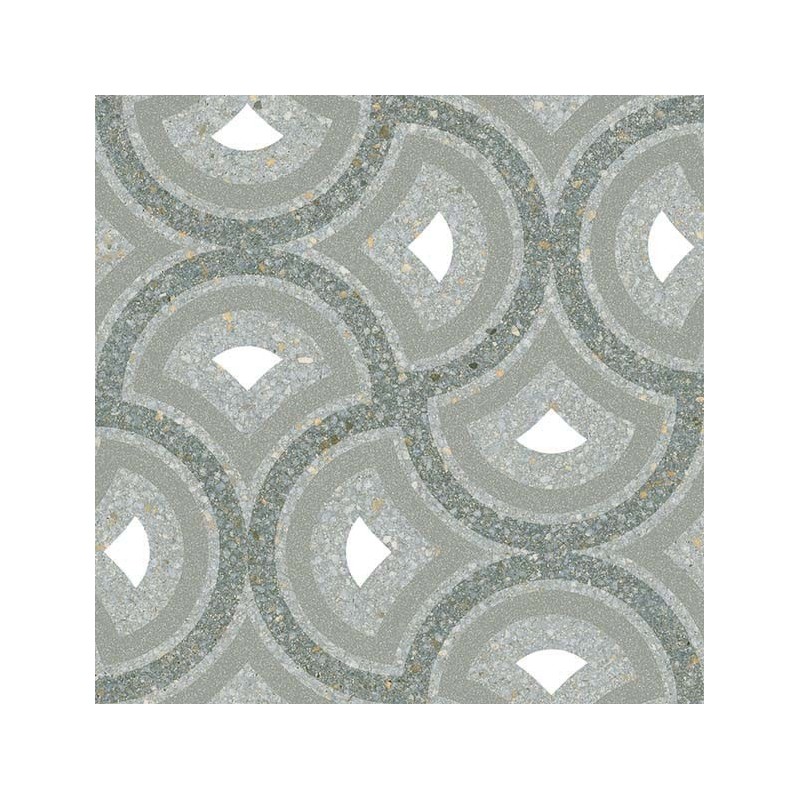 Carrelage imitation carreau ciment decor gris vert 20x20 cm, V pigneto mar