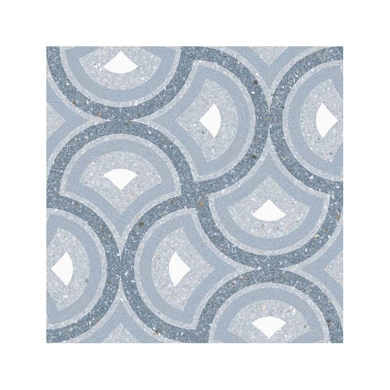 Carrelage imitation carreau ciment decor bleu 20x20 cm, V pigneto nube