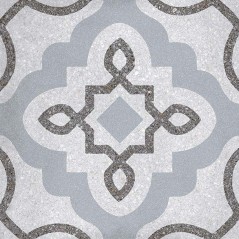 Carrelage imitation carreau ciment decor gris clair 20x20 cm, V tercelo humo