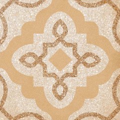 Carrelage imitation carreau ciment decor beige 20x20 cm, V tercello beige