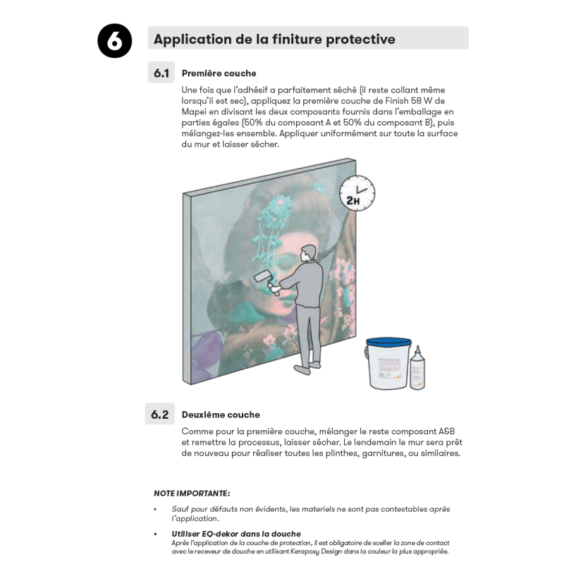 Papier peint en fibre de verre pour mur de salle de bain IBIS — free download