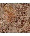Papier peint en fibre de verre pour mur de salle de bain INKWVCE1901 feuille brune sur fond beige