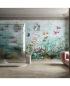 Papier peint en fibre de verre pour mur de salle de bain HAOMA_INKAENQ19 aquarium