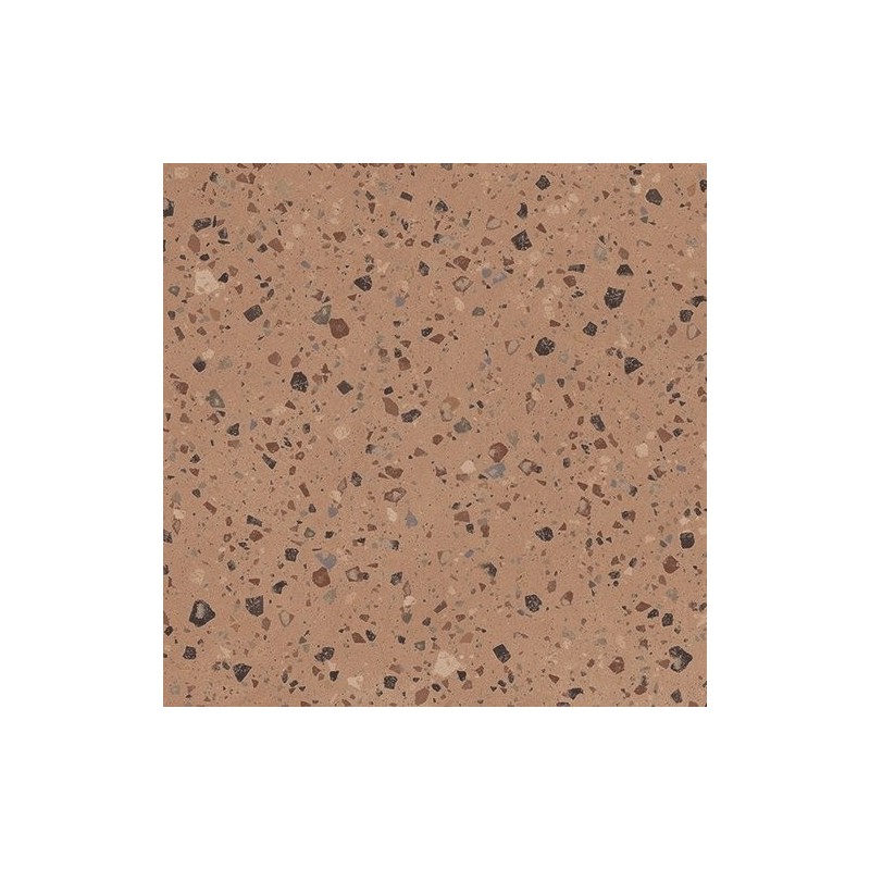 Carrelage imitation terrazzo terre cuite sur fond beige rectifié 60x60cm et 120x120cm apecoccio gob