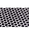 Emaux de verre rond noir mat et brillant d:19mm sur plaque de 28.5x28.5cm sol et mur onipenny black