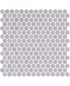 Emaux de verre rond melange gris clair mat et brillant d:19mm sur plaque de 28.5x28.5cm onipenny smooth grey mat shiny