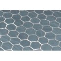 Emaux de verre hexagonal turquoise mat sur plaque de 30.1x29cm sol et mur onxnatureglass turquese