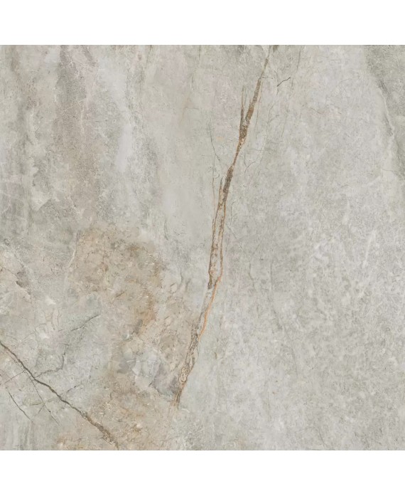 Carrelage imitation marbre gris clair mat, XXL 100x100cm rectifié, Porce1850 light.