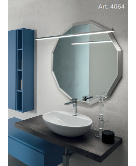 Miroir salle de bain suspendu, rond sans éclairage épaisseur 2.2cm diametre  60cm, 70cm, 85cm, 95cm comsfera