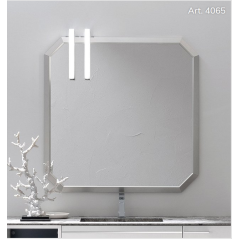 Miroir salle de bain suspendu, dodécagone 100x100x4cm compomega 1 4064